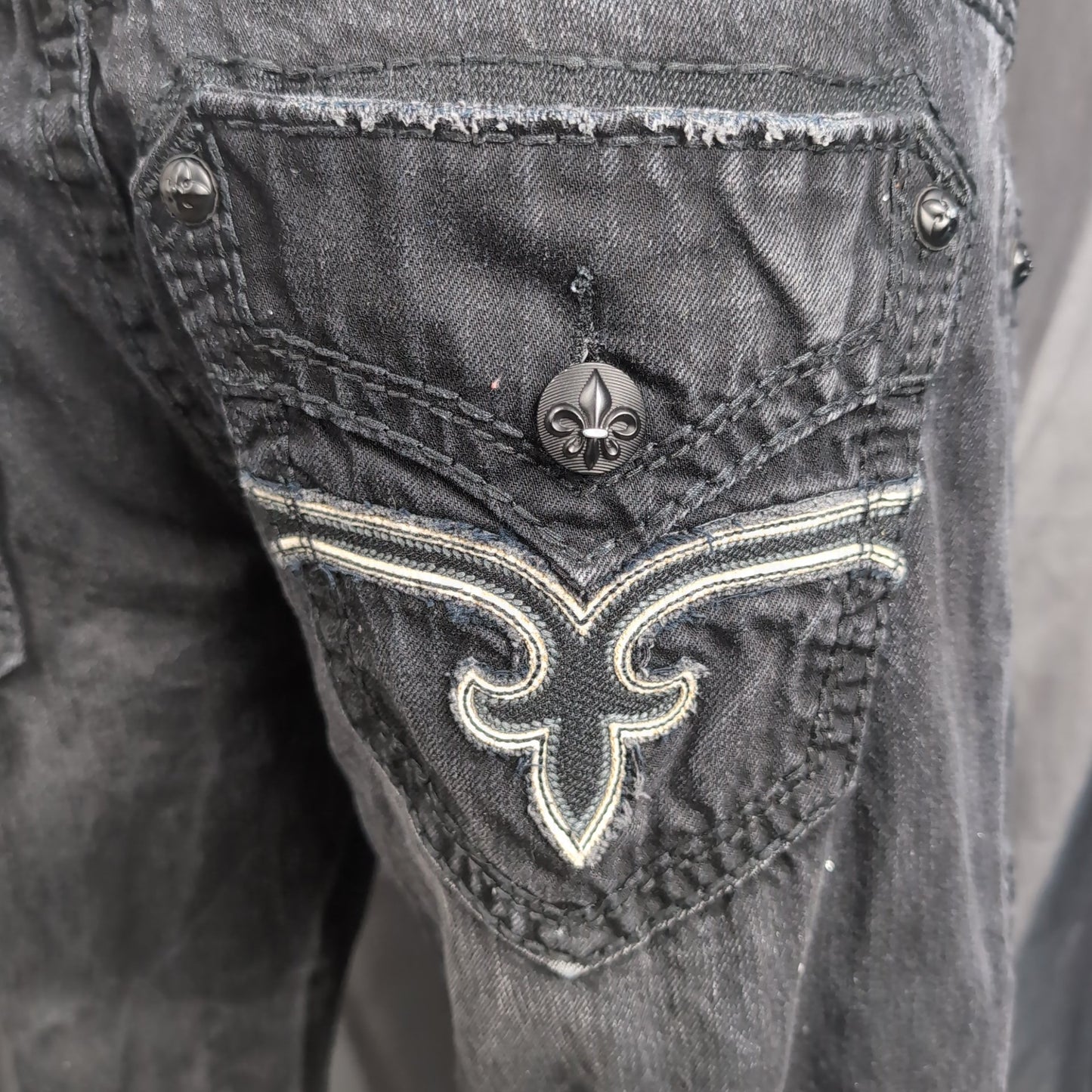 Jean baggy vintage Rock Revival (taille 34) J65