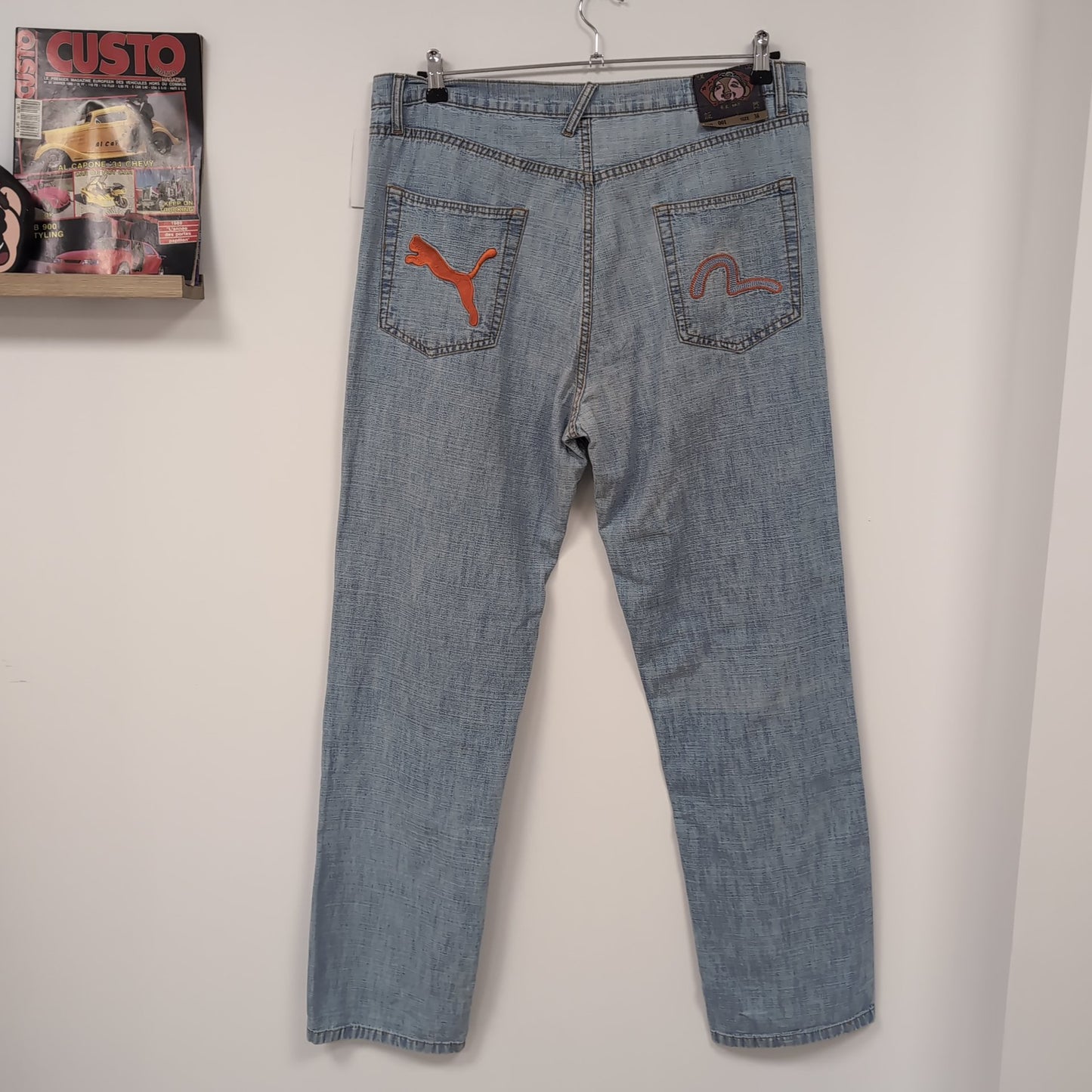 Jean Baggy vintage Evisu X Puma (taille 38) J89