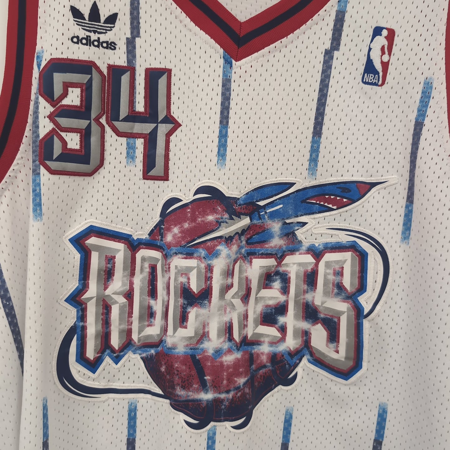 Maillot vintage NBA Rockets de Houston Hakeem Olajuwon (taille M-L) T231