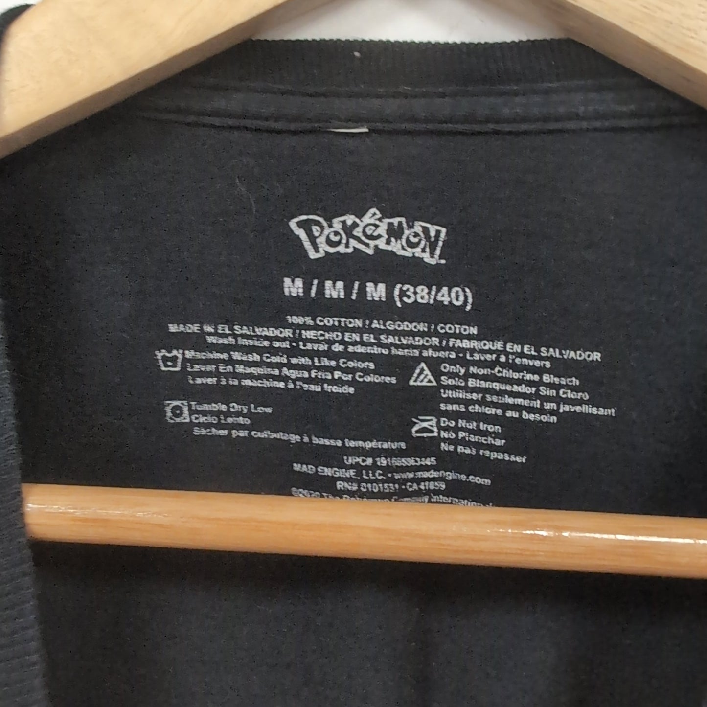 Tee shirt vintage Pokémon Pikachu (taille M) T348