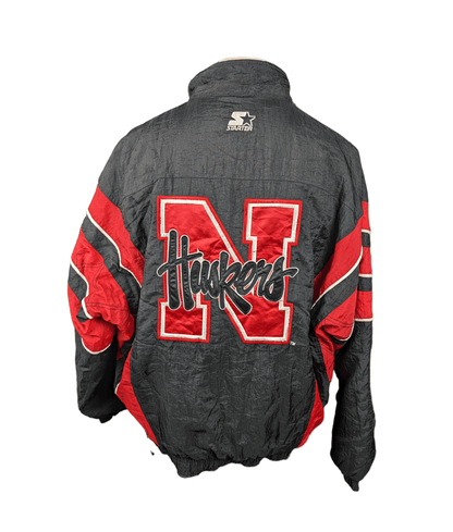 Blouson vintage Starter Huskers (Nebraska) (taille XL) V19