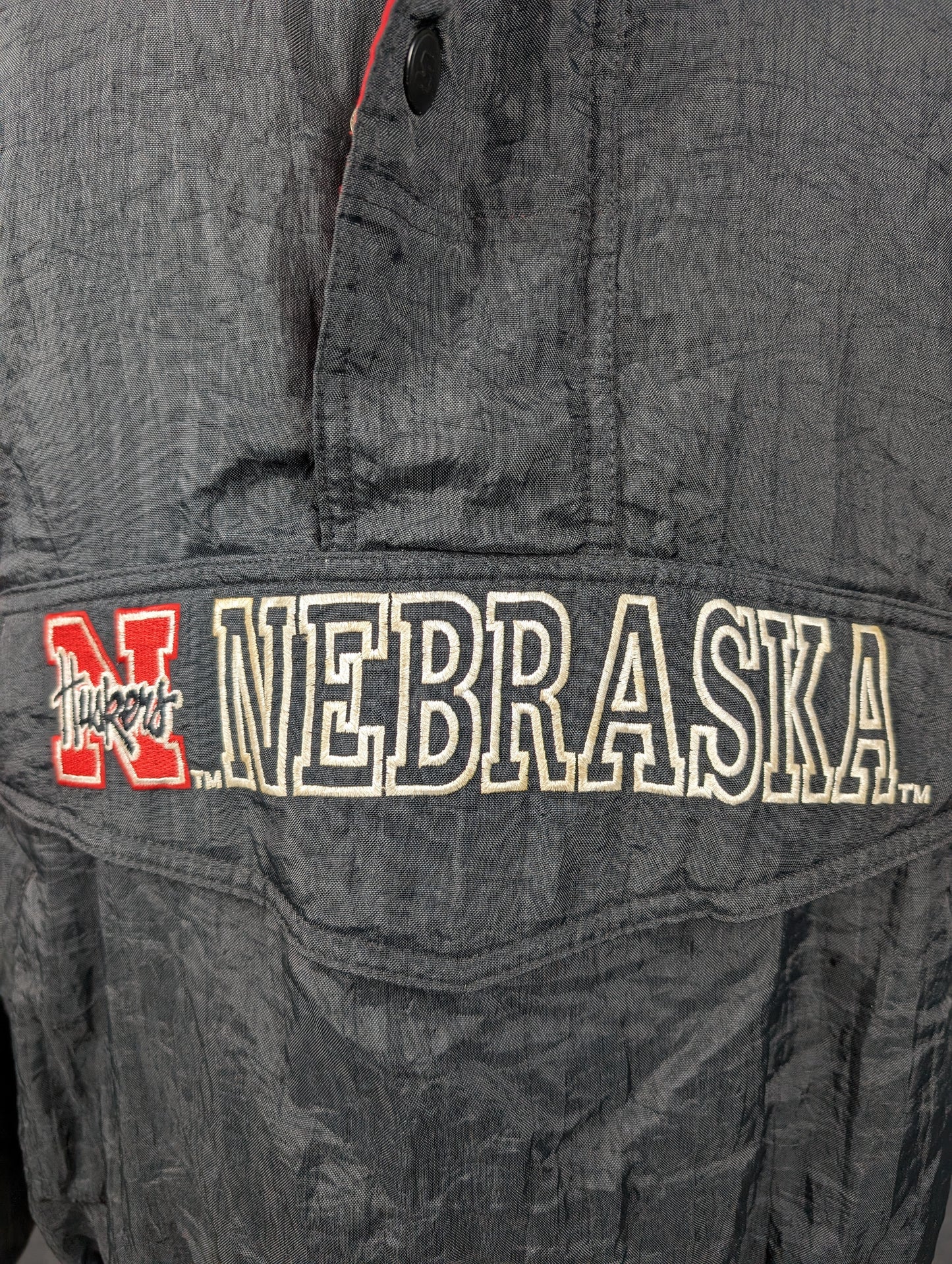 Blouson vintage Starter Huskers (Nebraska) (taille XL) V19