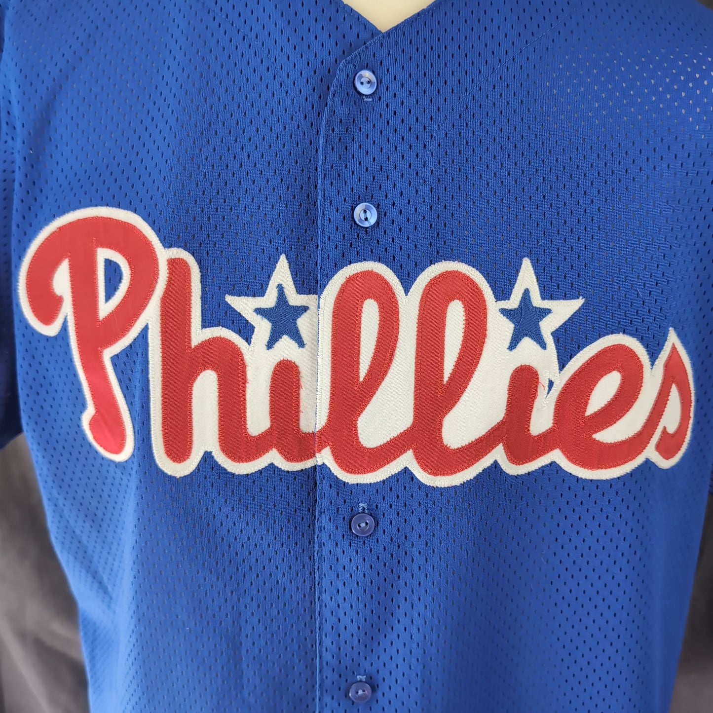 Chemise vintage Majestic MLB Phillies de Philadelphie (taille S-M) T125