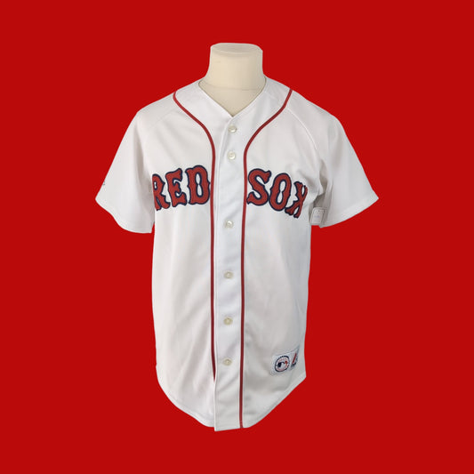 Chemise vintage Majestic MLB Red Sox de Boston (taille S-M) T130