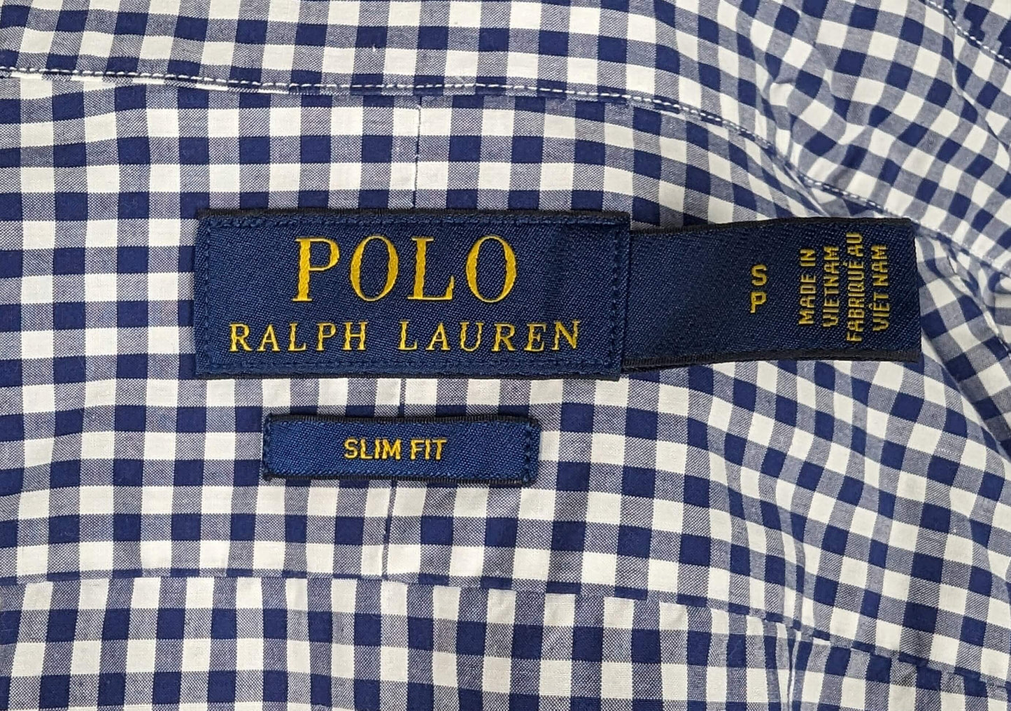 Chemise à carreaux vintage manche longue Ralph Lauren (taille S) T110