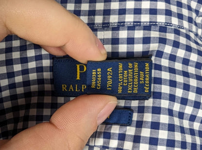 Chemise à carreaux vintage manche longue Ralph Lauren (taille S) T110