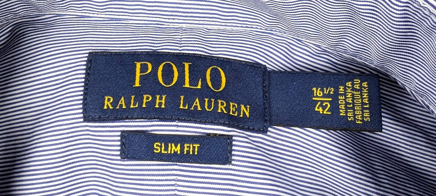 Chemise à rayures manche longue Ralph Lauren (taille XL)