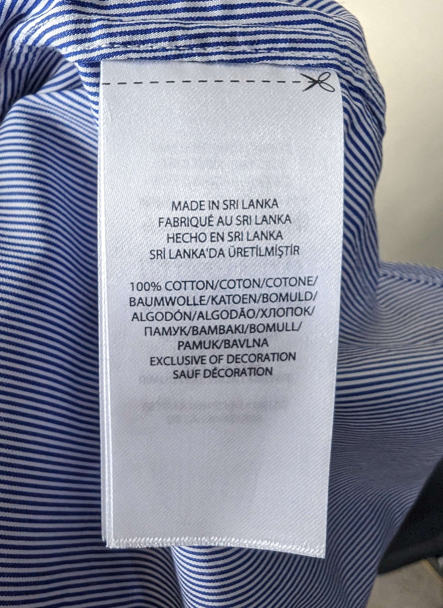 Chemise à rayures manche longue Ralph Lauren (taille XL)