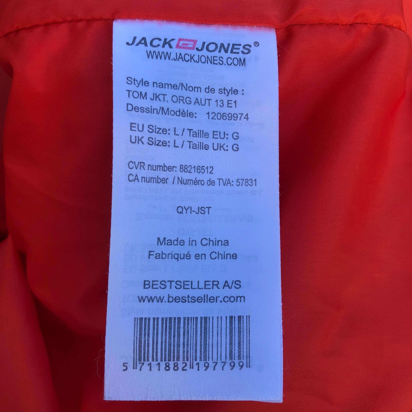 Doudoune vintage Jack and Jones (taille L)