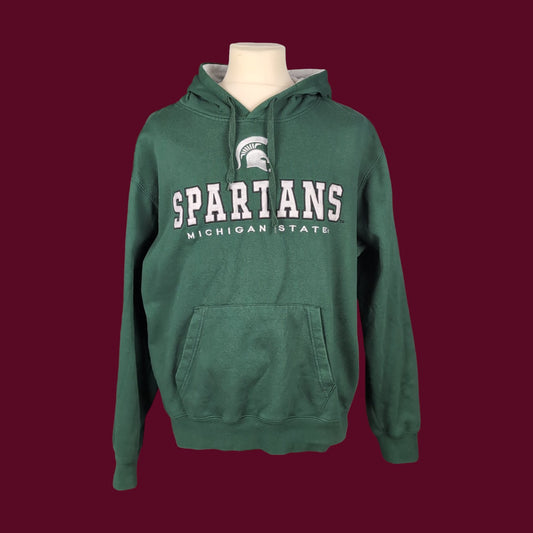 Sweat à capuche vintage Spartans Michigan state Basketball (taille XL) H19