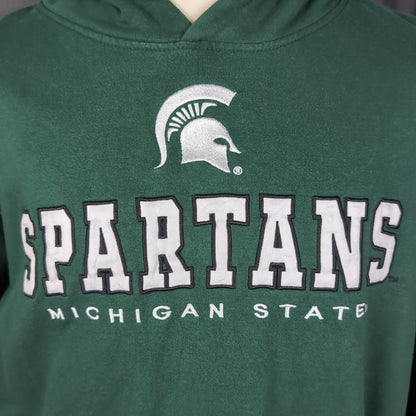 Sweat à capuche vintage Spartans Michigan state Basketball (taille XL) H19