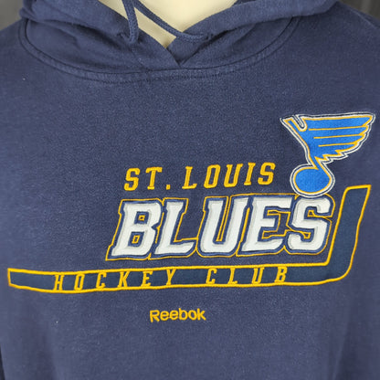 Sweat à capuche vintage Blues de St Louis NHL (taille L-XL) H18