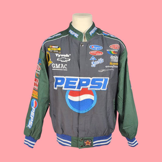 Jacket Rework vintage Nascar Pepsi (taille L) V43