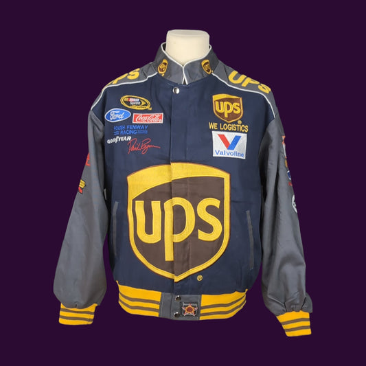 Jacket Rework vintage Nascar UPS (taille L) V42