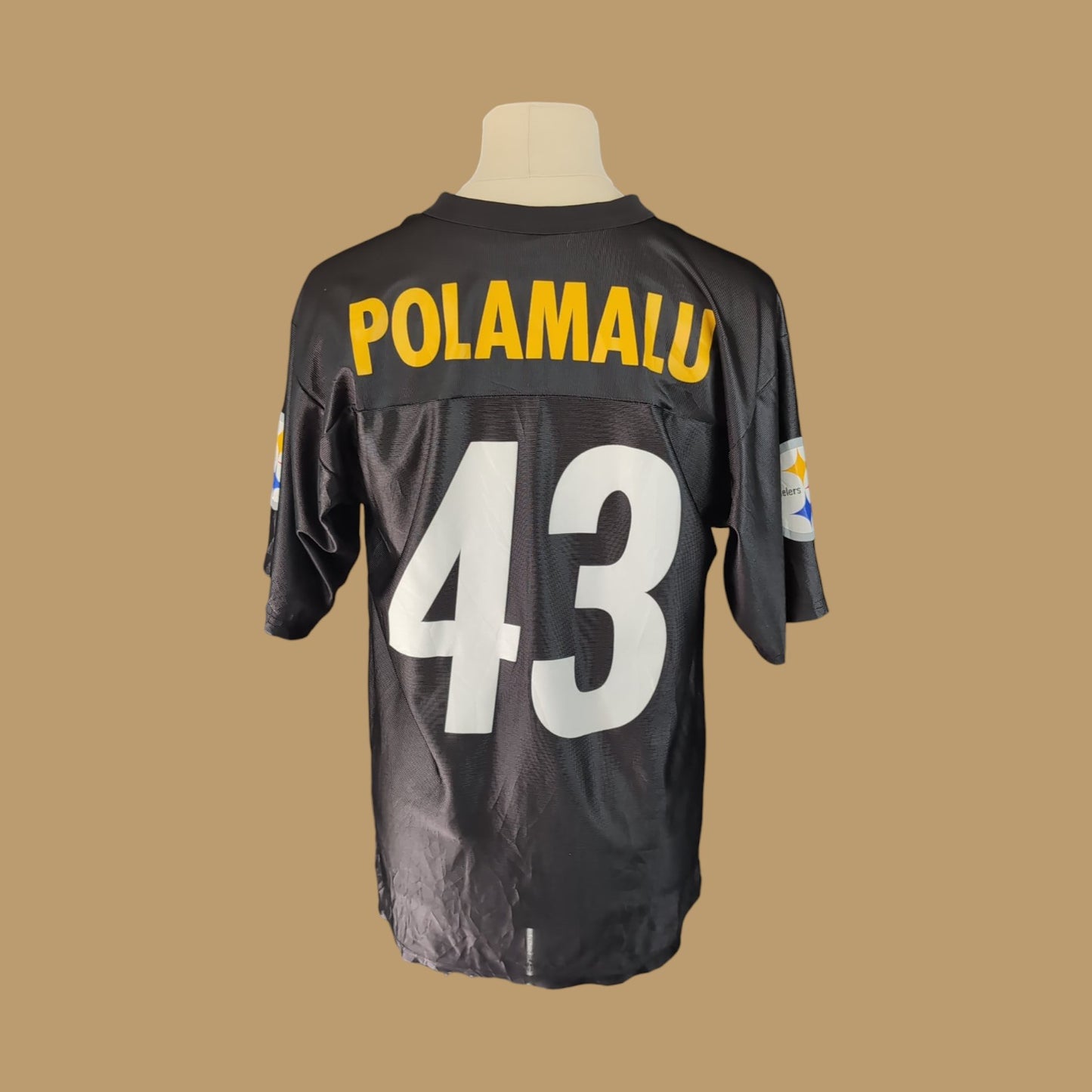 Maillot vintage NFL Pittsburgh Steelers Troy Polamalu (taille M-L) T140