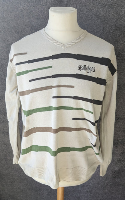 Pull col v vintage Billabong (taille L)