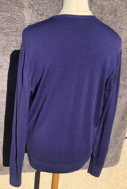 Pull vintage Henri Lloyd Col V (taille XL)