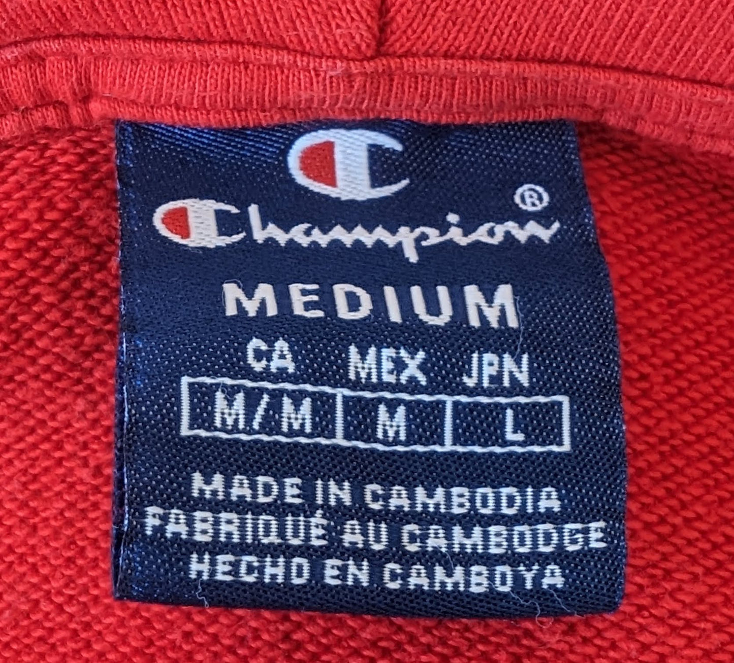 Sweat à capuche vintage Champion (taille M)