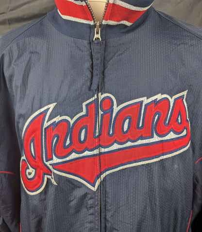 Blouson vintage Majestic Indians (Cleveland) (taille XXL) V24