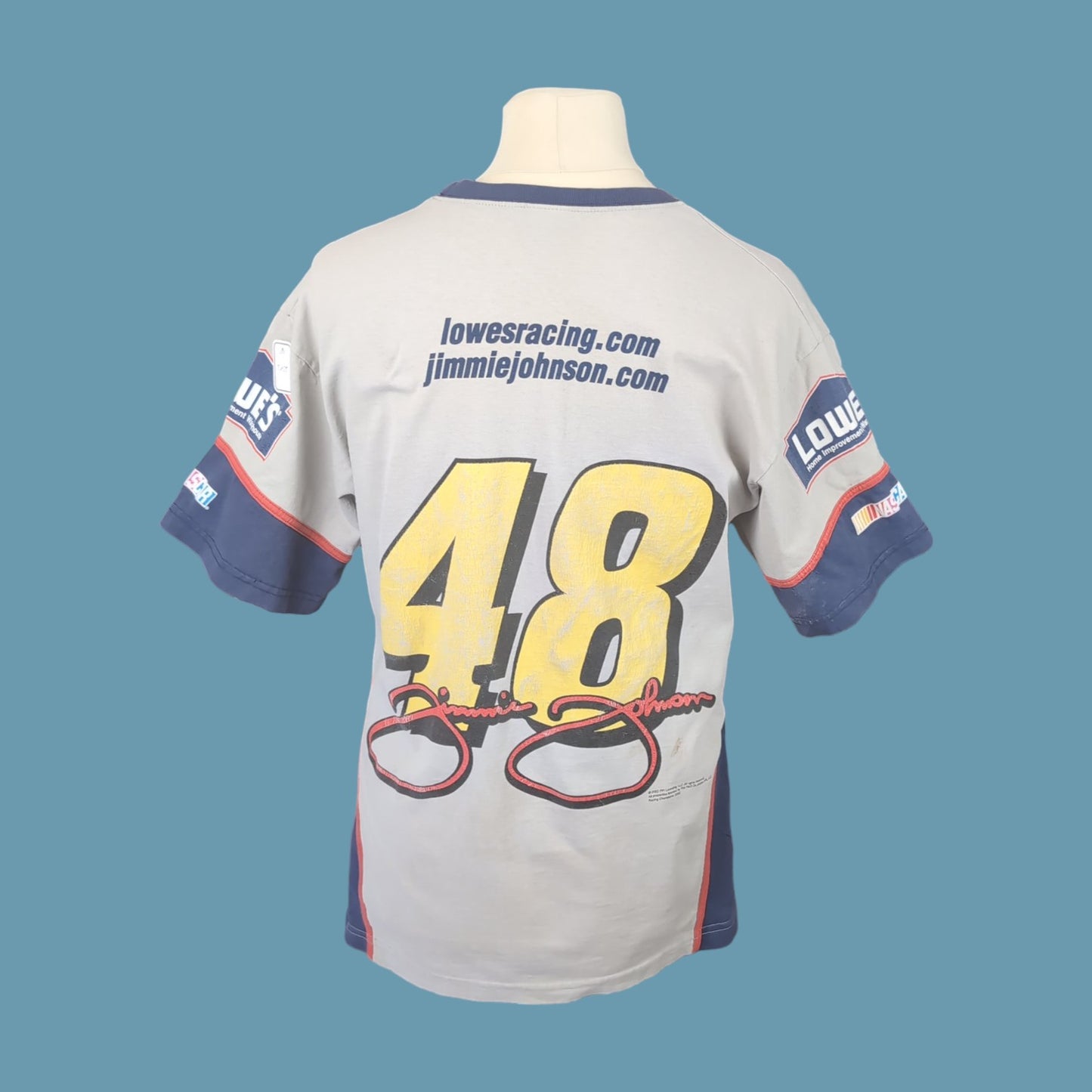 Tee shirt vintage Nascar JIMMIE JOHNSON (taille M-L) T155