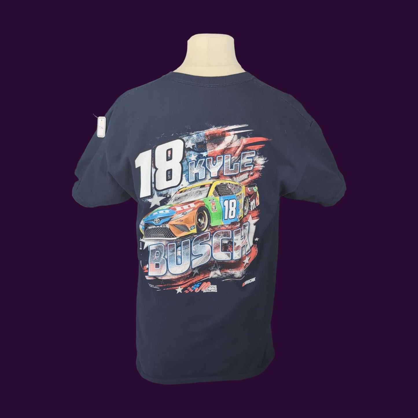 Tee shirt vintage Nascar KYLE BUSCH(taille M-L) T156