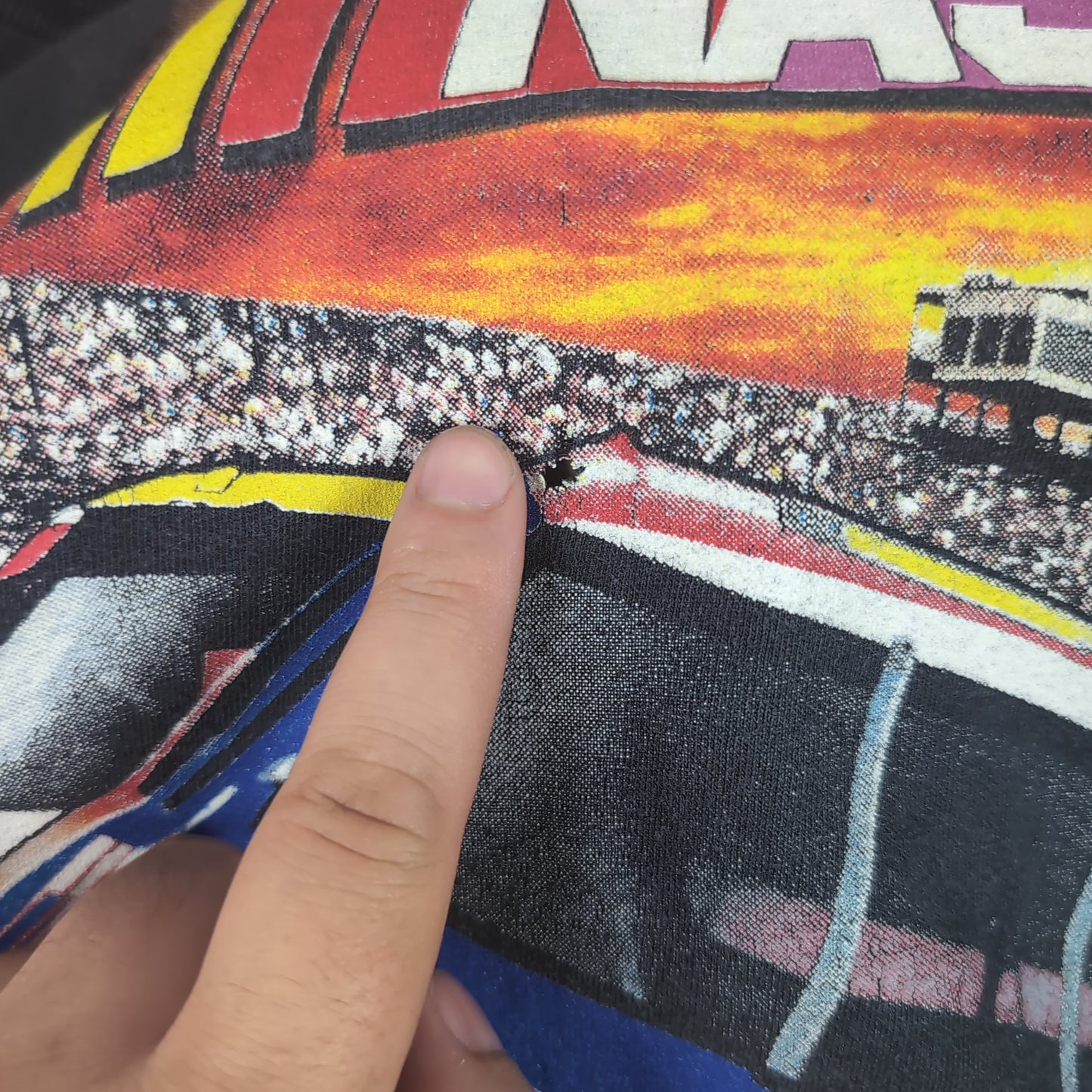 Tee shirt vintage Nascar 1998 (taille L-XL) T168