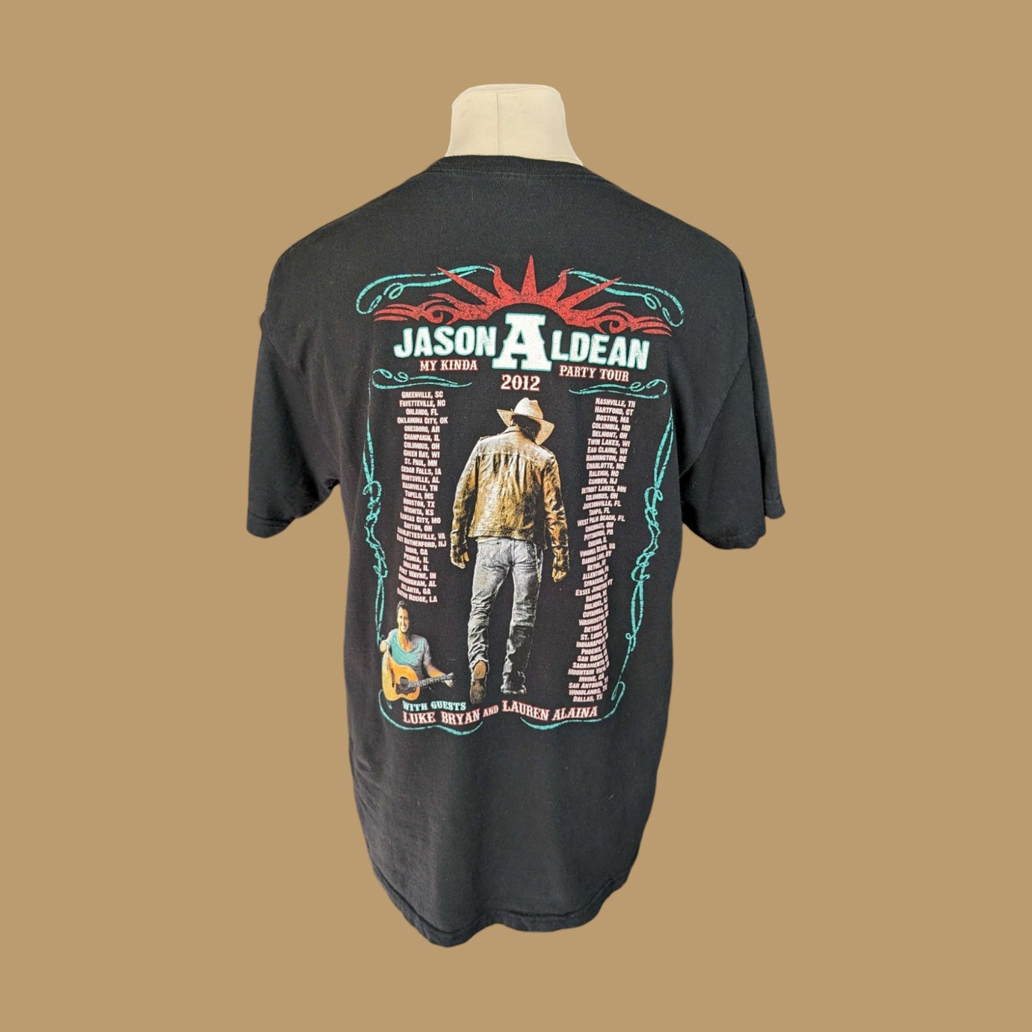 Tee shirt vintage Jason Aldean (taille L) T52