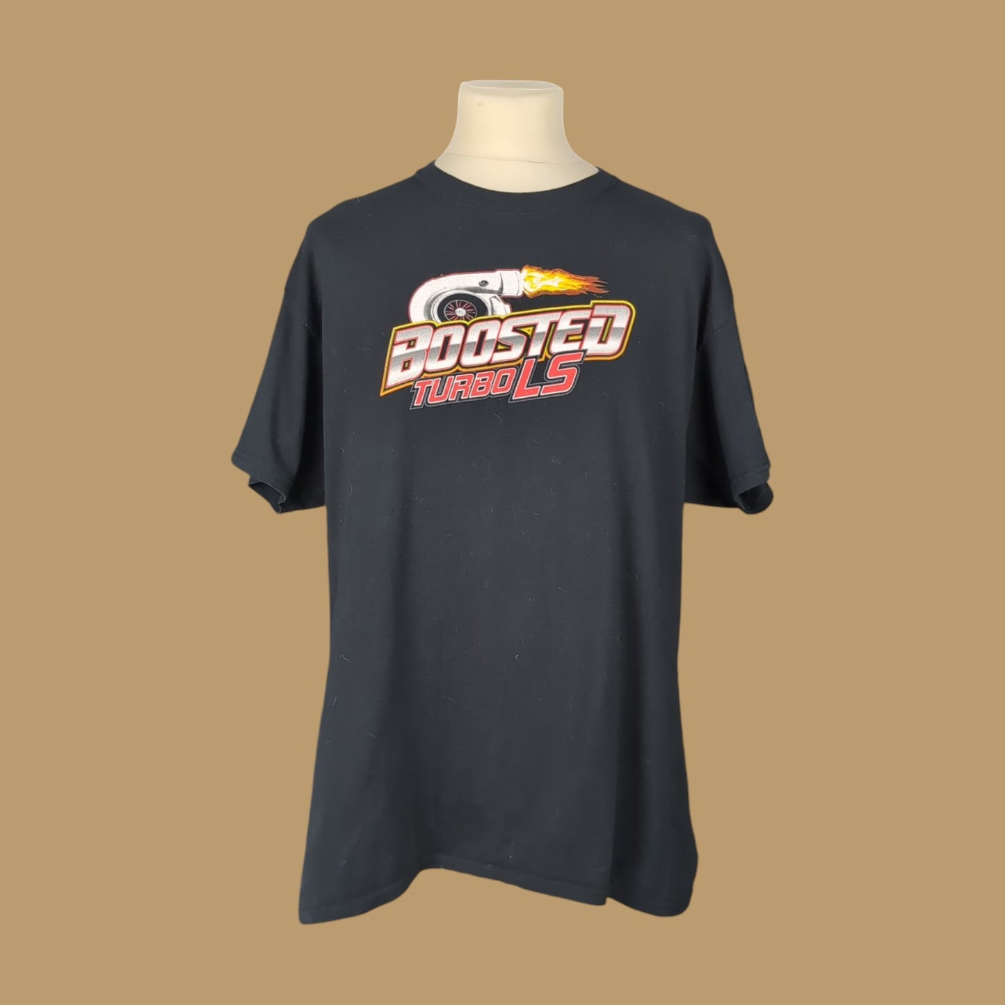 Tee shirt vintage Mustang Dragster (taille XL) T203