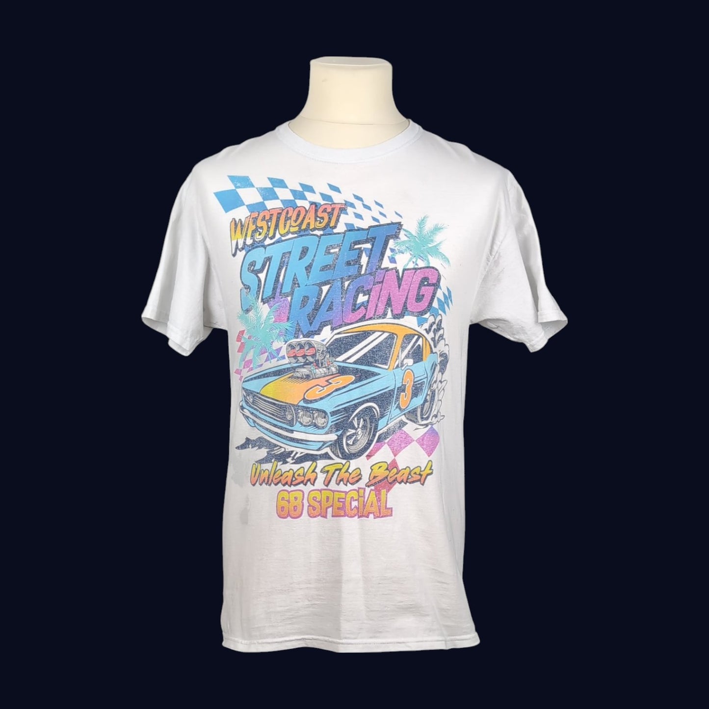 Tee shirt vintage Dragster (taille M) T212