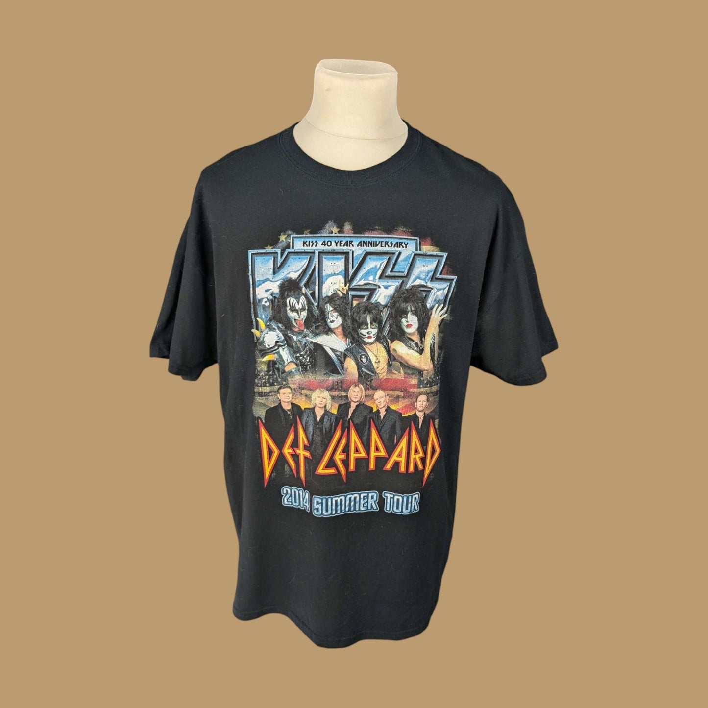 Tee shirt vintage Kiss 40ème anniversaire (taille XL-XXL) T65