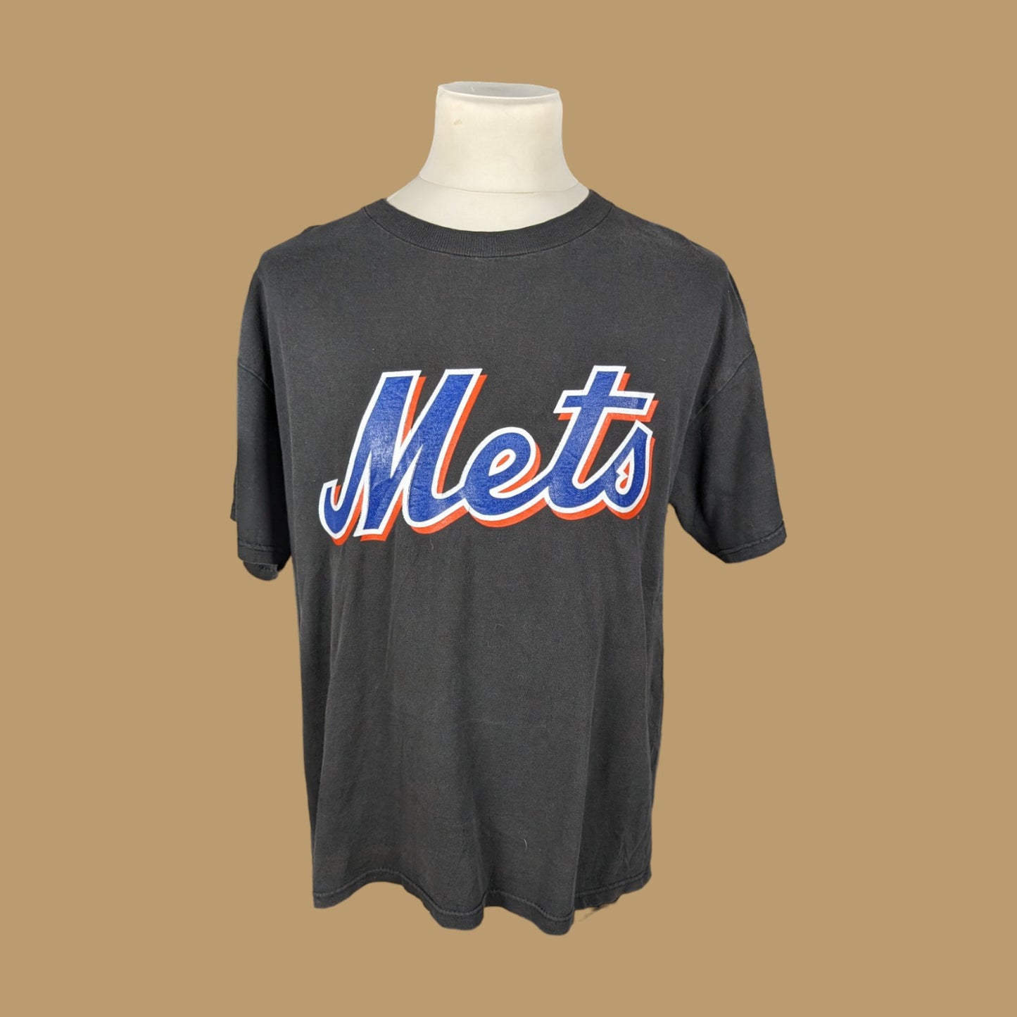 Tee shirt vintage baseball Mets (taille L-XL) T15