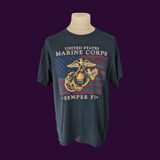 Tee shirt vintage Semper Fi (taille XL) T34