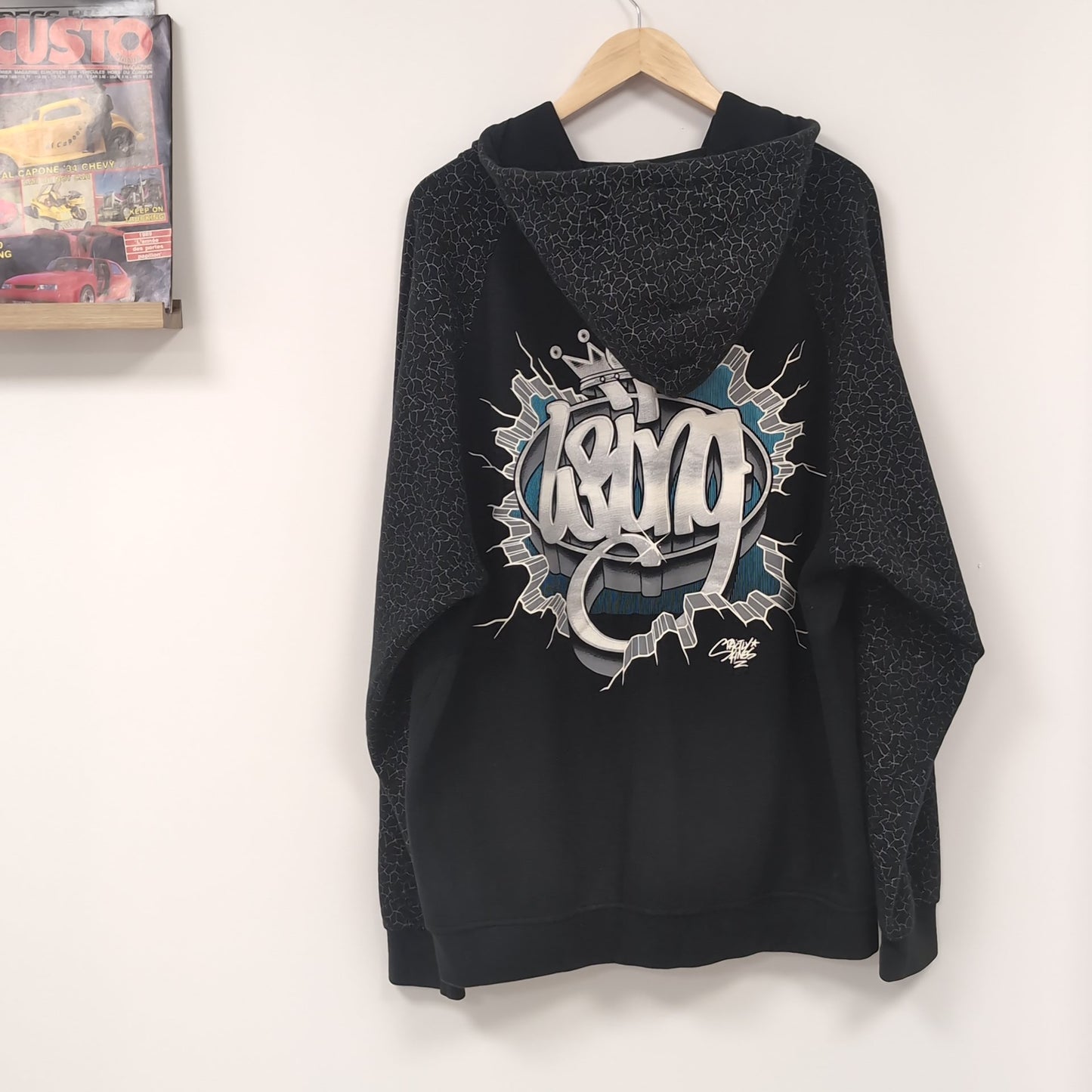 Sweat à capuche vintage Wrung (taille L) H31