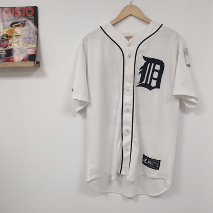 Chemise vintage Majestic MLB Tigers de Detroit Curtis Granderson (taille L-XL) T283
