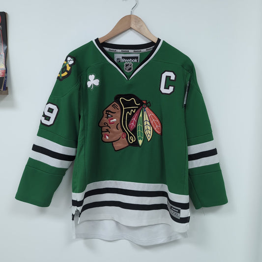 Maillot vintage Reebok NHL Blackhawks de Chicago Jonathan Toews (taille S-M) T370