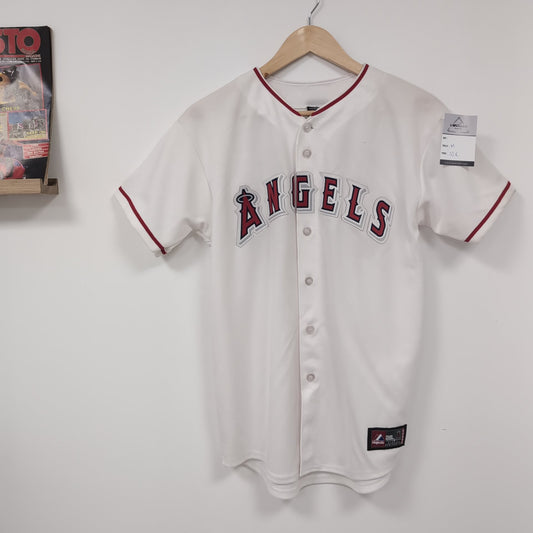 Chemise vintage Majestic MLB Angels de Los Angeles Mark Trumbo (taille M) T273