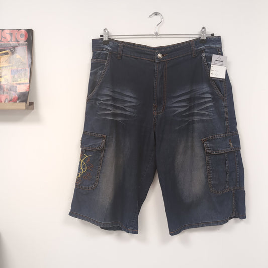 Jort vintage Japonais, broderies streetwear (taille XXL) J74