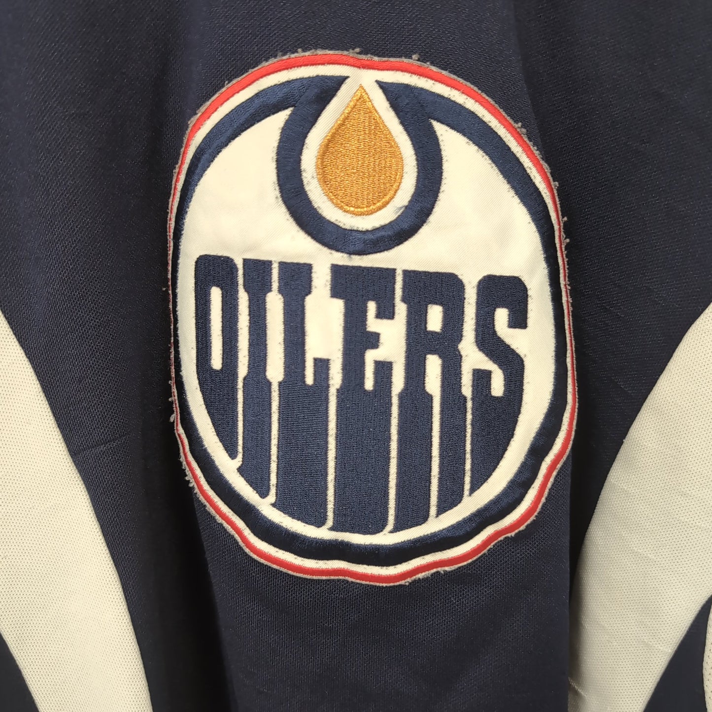 Maillot vintage Reebok NHL Oilers d'Edmonton (taille XL) T361