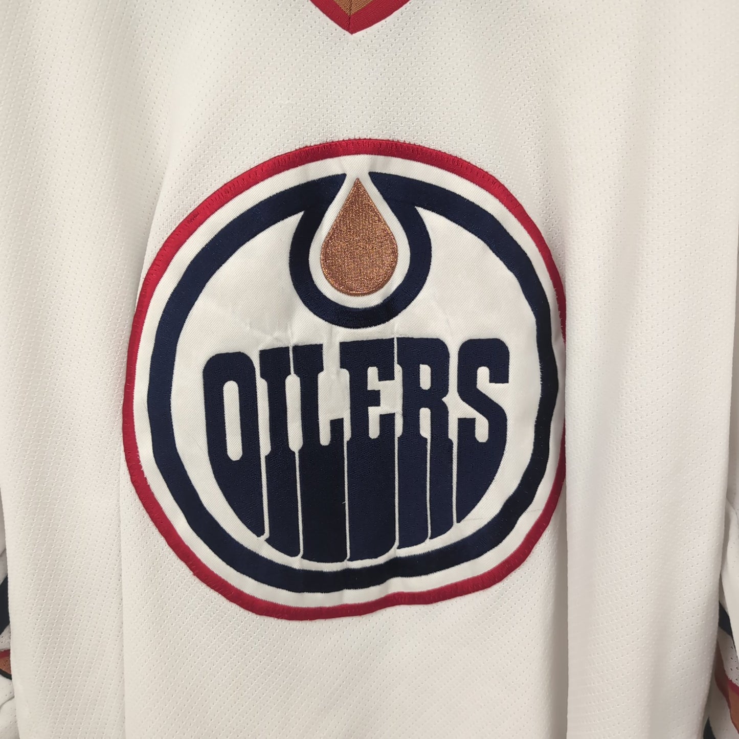 Maillot vintage CCM NHL Oilers d'Edmonton (taille XL) T362