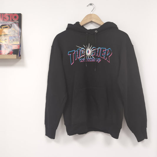 Sweat à capuche vintage Thrasher X Alien WorkShop (taille S) H36