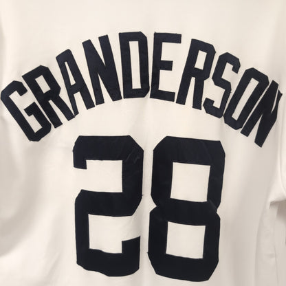 Chemise vintage Majestic MLB Tigers de Detroit Curtis Granderson (taille L-XL) T283