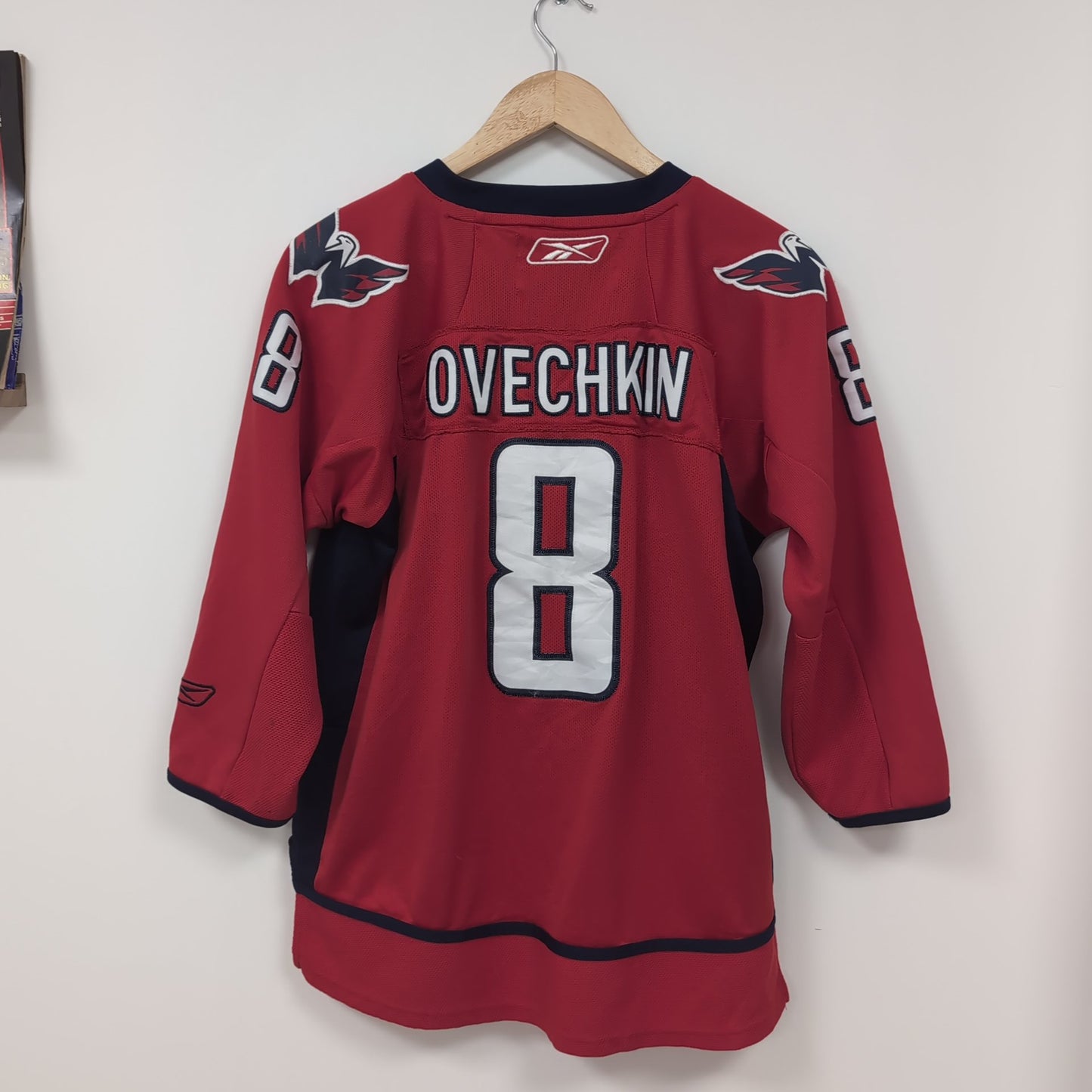 Maillot vintage Reebok NHL Capitals Washington Alex Ovechkin (taille S-M) T369