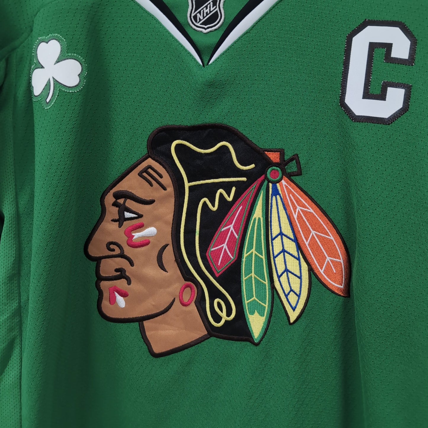 Maillot vintage Reebok NHL Blackhawks de Chicago Jonathan Toews (taille S-M) T370