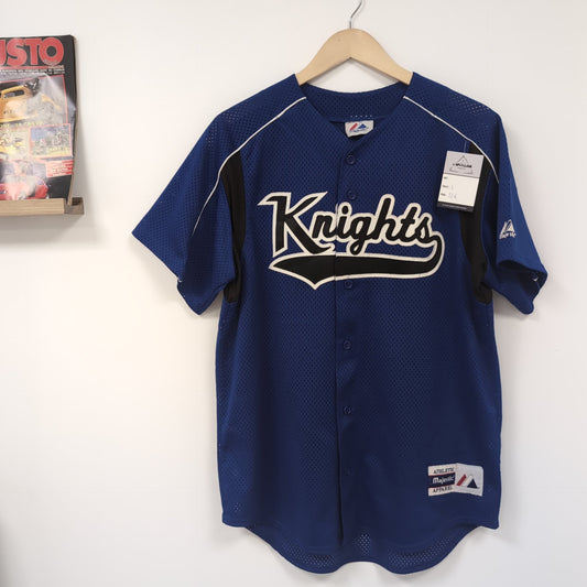 Chemise vintage Majestic baseball Knights de Charlotte (taille L) T277