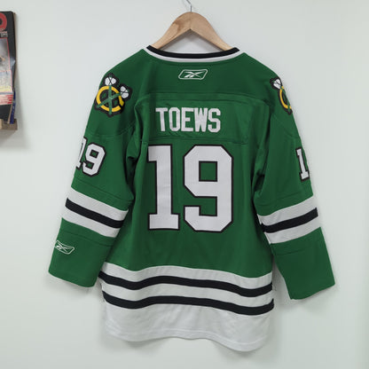 Maillot vintage Reebok NHL Blackhawks de Chicago Jonathan Toews (taille S-M) T370